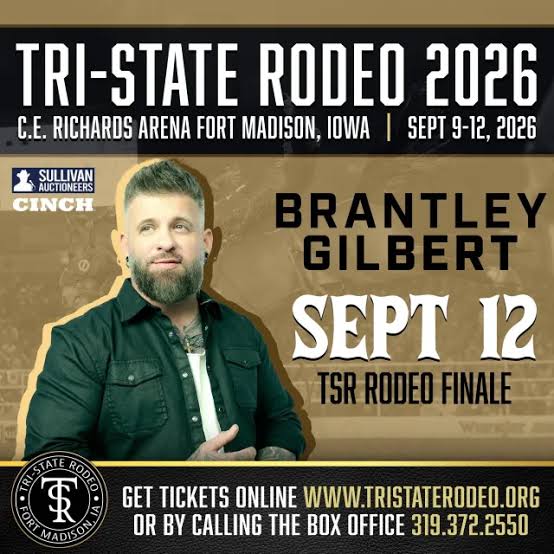BRANTLEY GILBERT in Fort Madison, IA 9/12